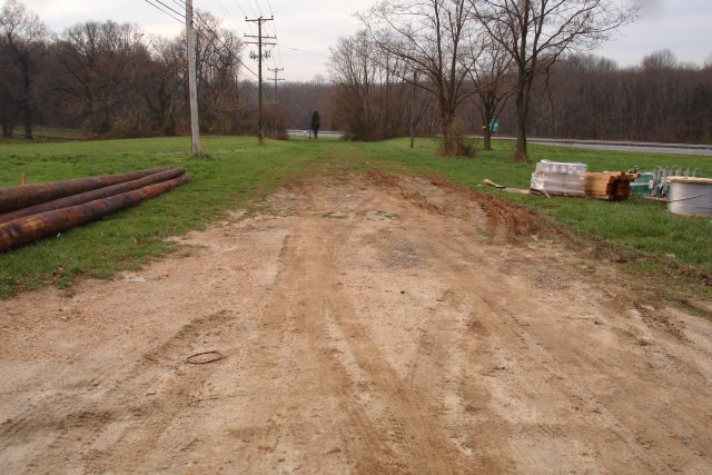 November 2006 before any site development work has started. Looking south where Route 32 use to be.